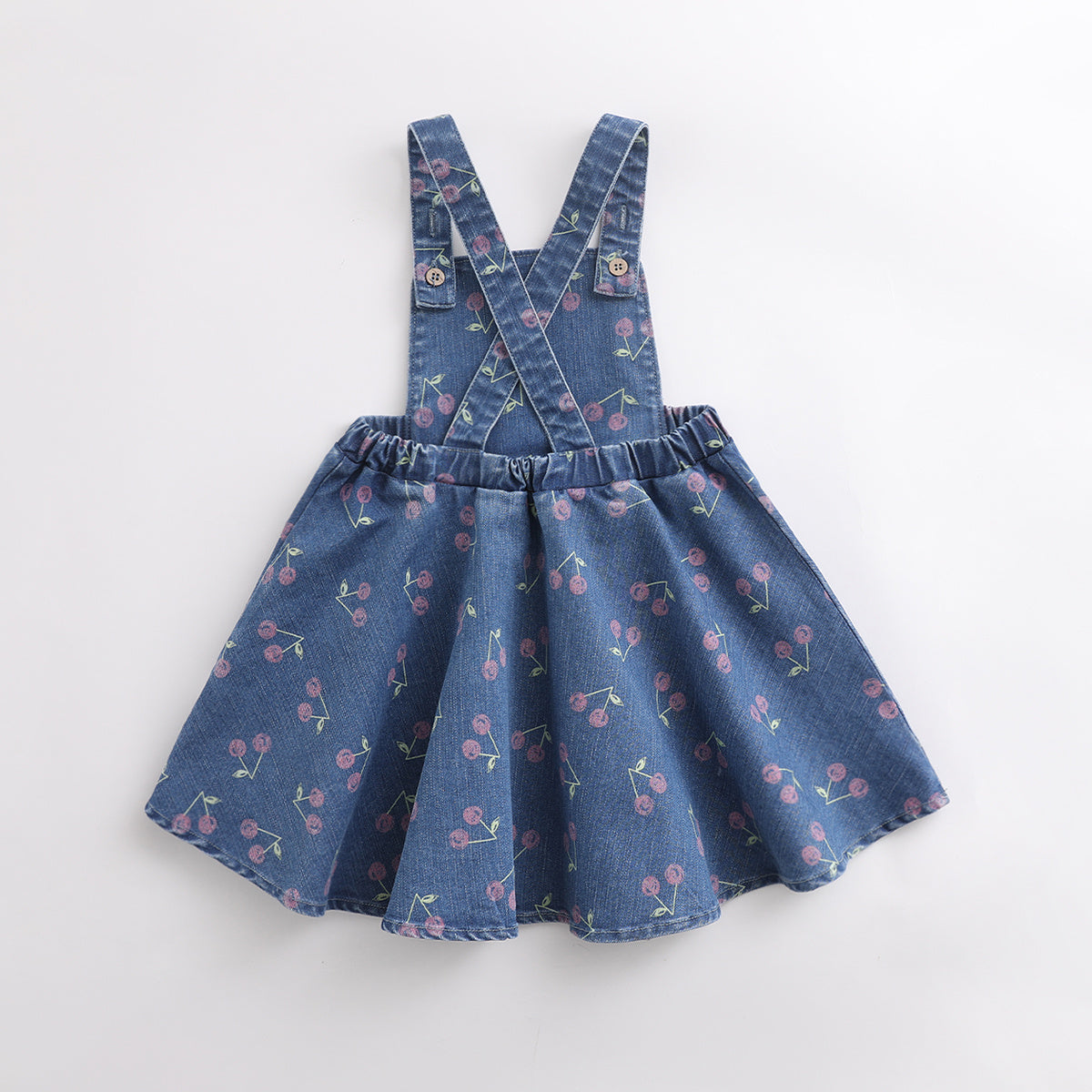 Girls denim strap dress