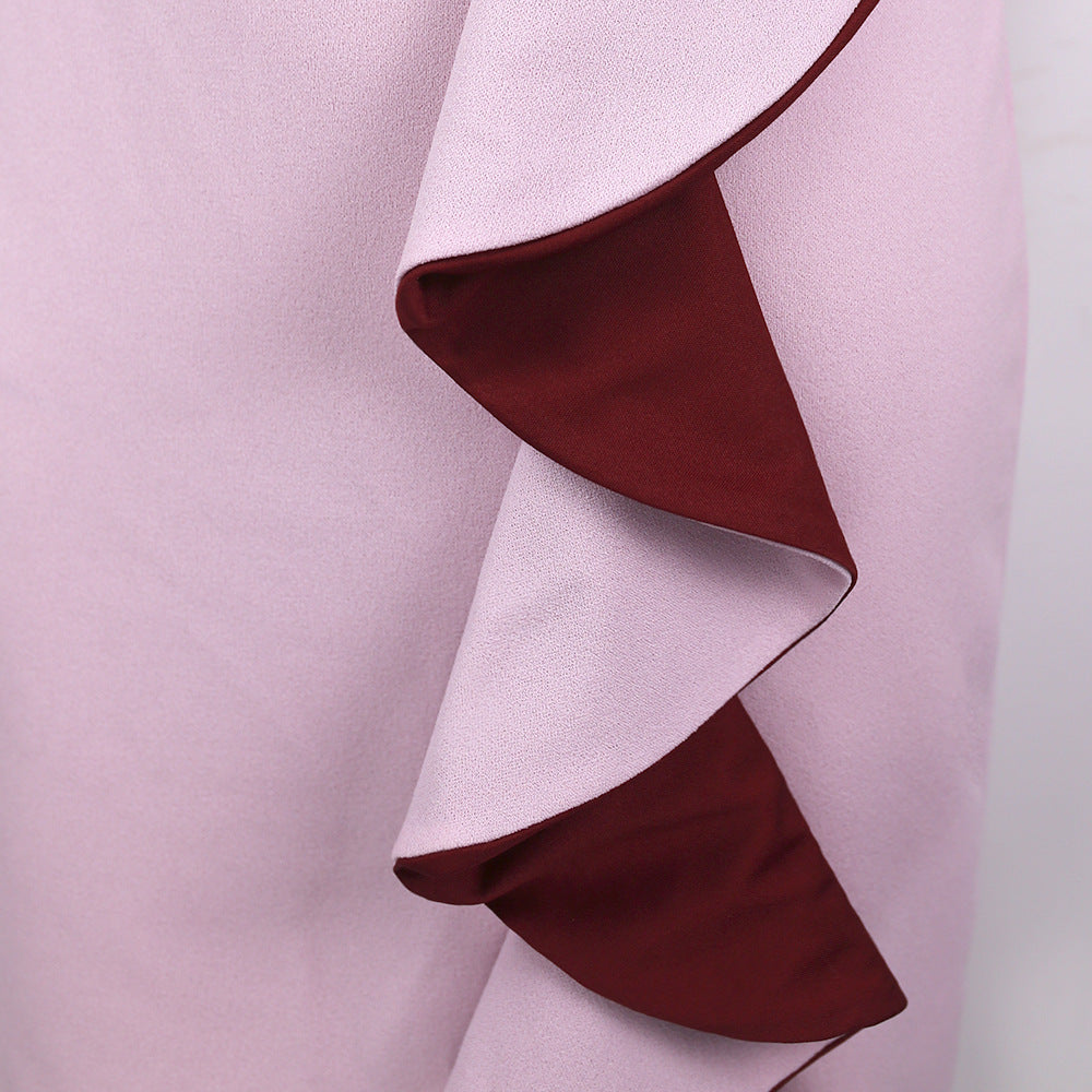 Stitching daily OL commuter pencil skirt