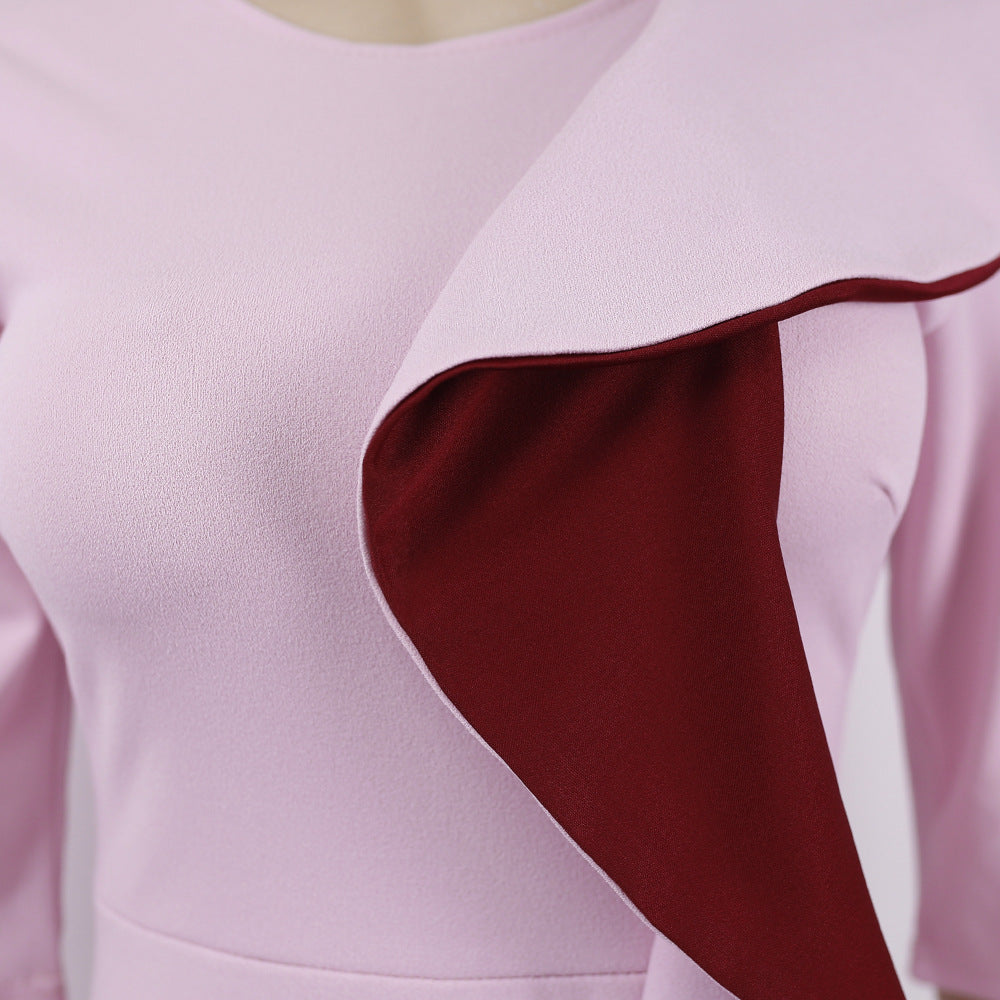 Stitching daily OL commuter pencil skirt