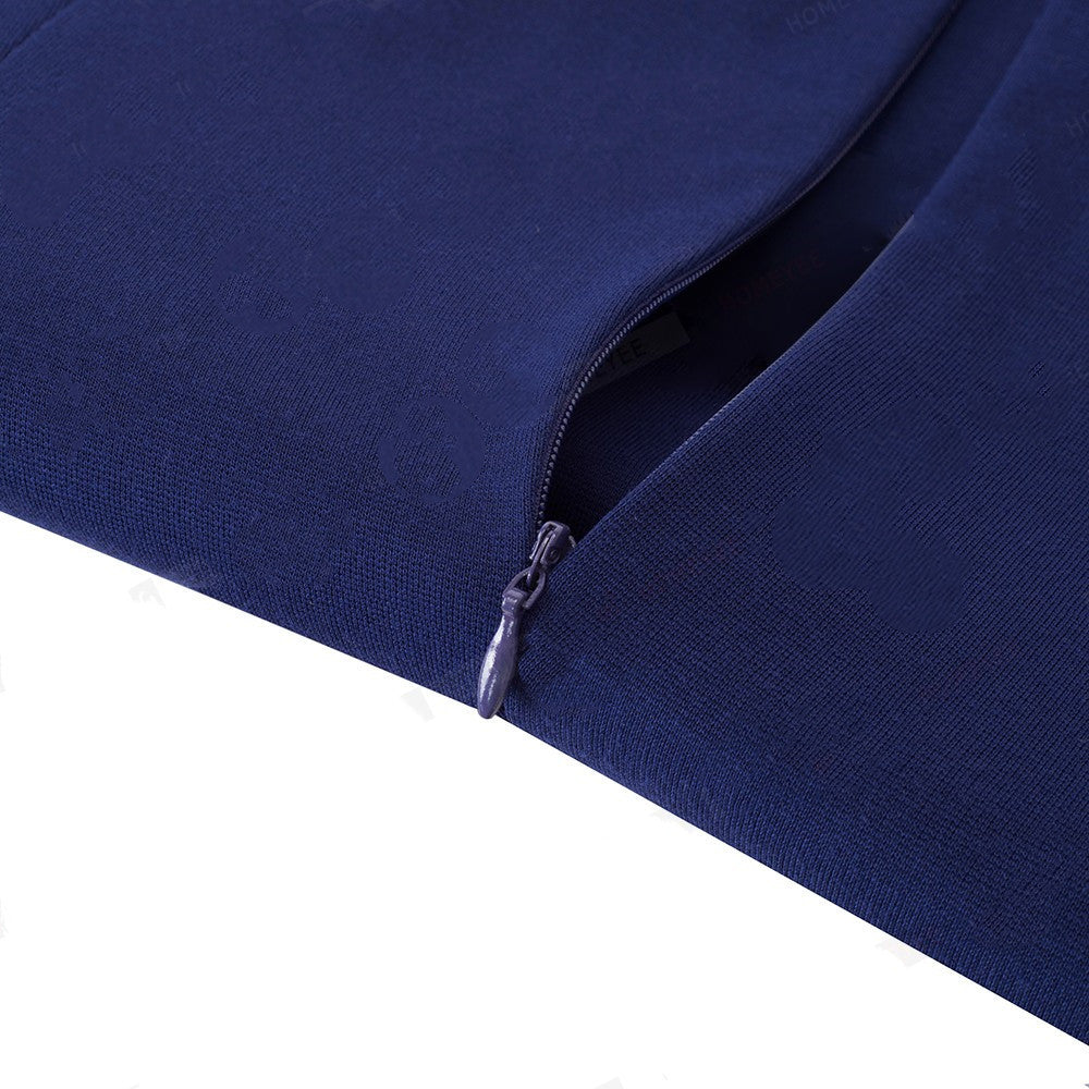 European And American Women'S Dress Spring And Autumn Temperament Slim Sleeve Buttock Pencil Skirt