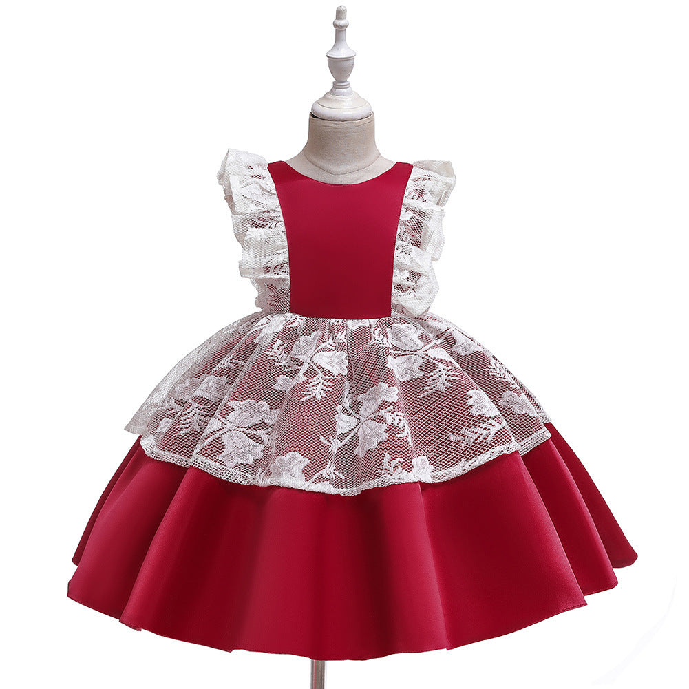 New Girls Princess Pettiskirt Children's Dress