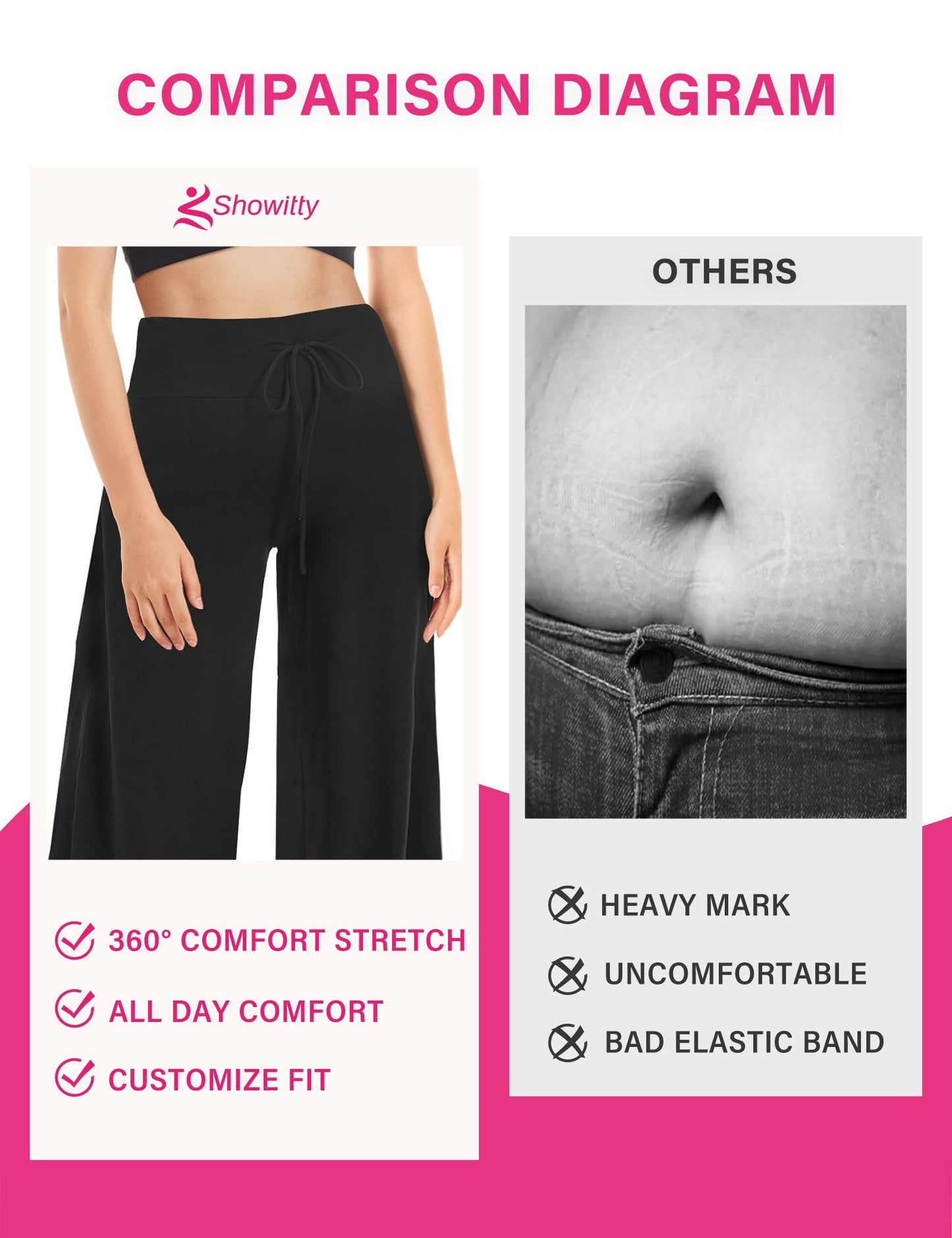 Wide-leg Pants - 3 Cropped Pockets, Black Dark Gray, Zhang Blue