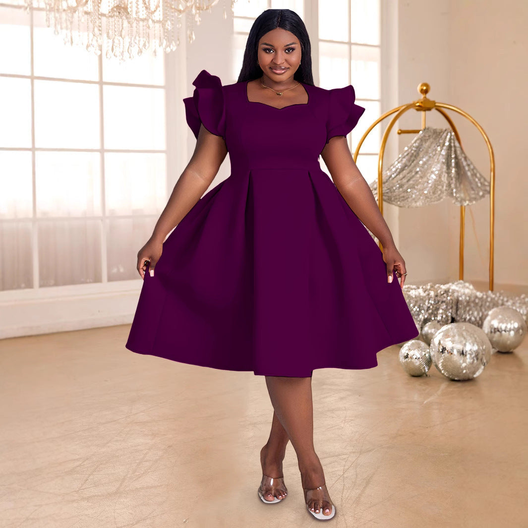 Large Swing High Waist Slimming A- Line Skirt