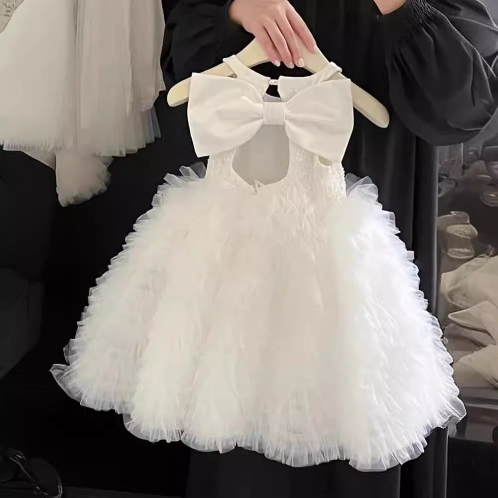 Girls' Vest Umbrella Princess Butterfly Dress