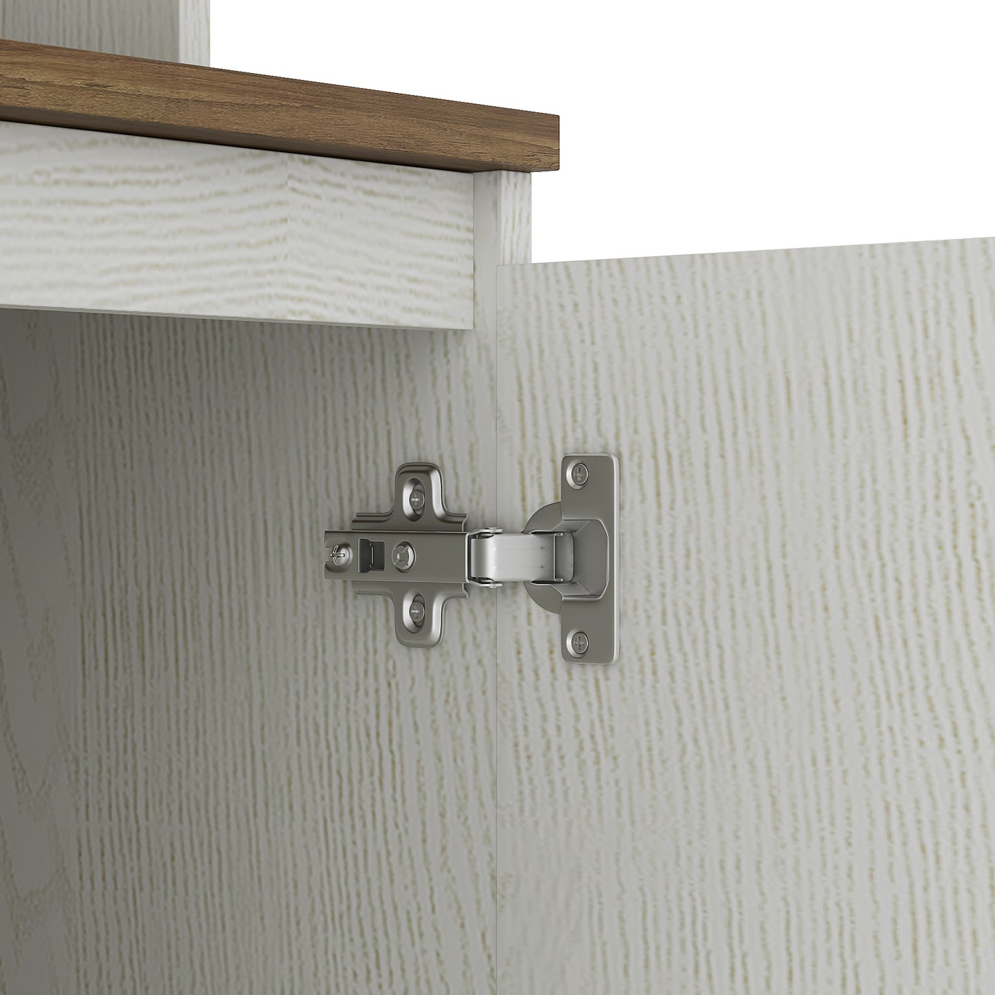 Kitchen Pantry Cabinet With Charging Station,Freestanding Buffet Cupboards Sideboard With Drawer,with LED Lights,Modern Pantry Cabinet With Microwave Stand For Kitchen,Living Room,Dinning Room