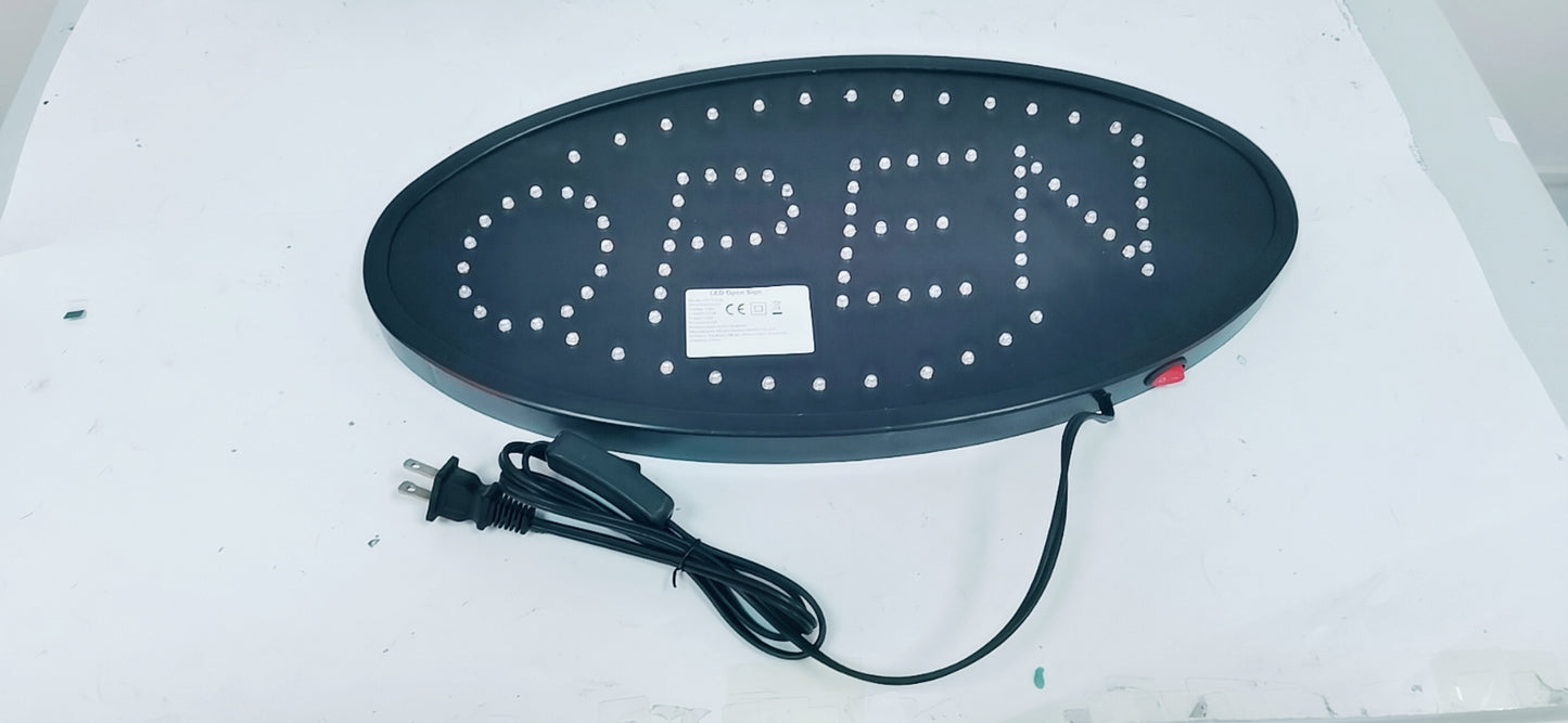 1Pc Ultra Bright LED Neon Open Sign Normal Lighting Store Business Sign Animated Motion