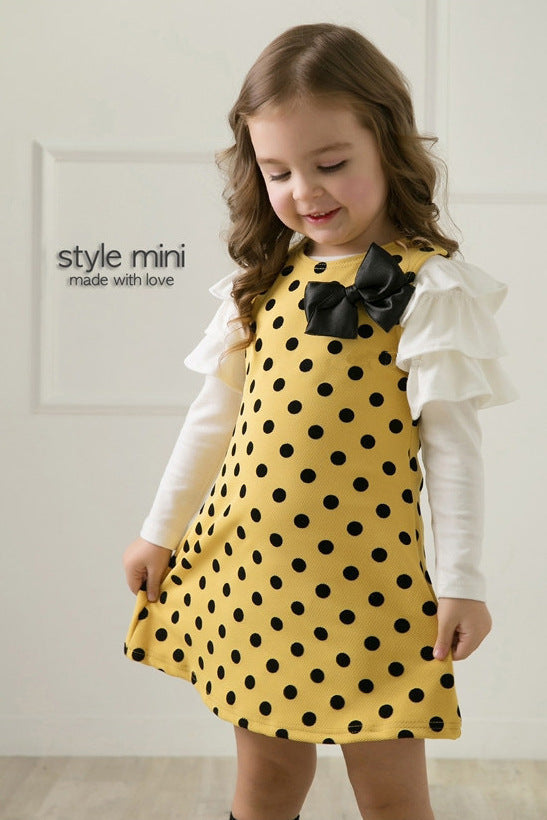 Children's Girls' Polka Dot Princess Dress