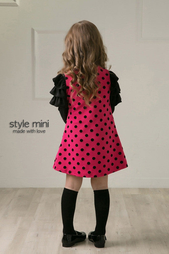 Children's Girls' Polka Dot Princess Dress