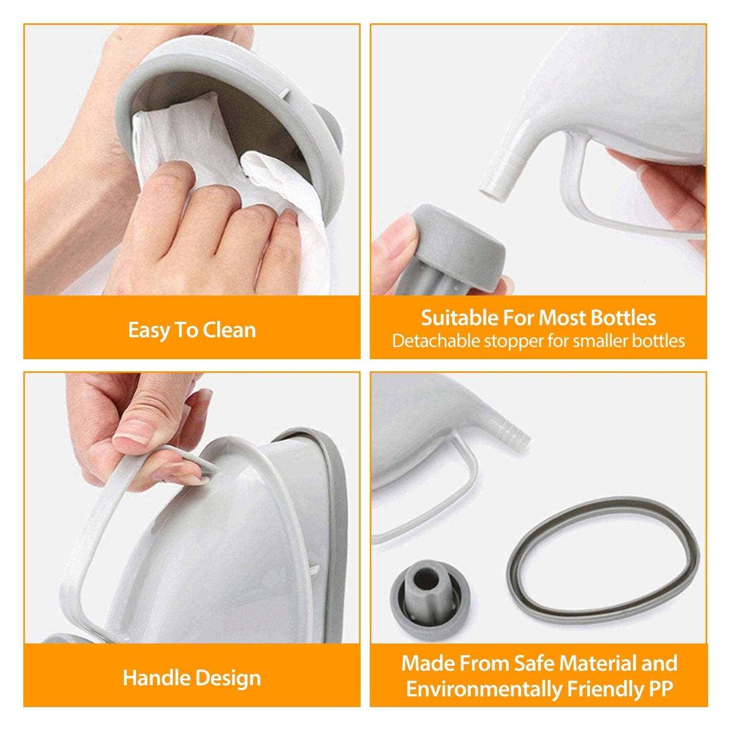 1Pc Unisex Potty Pee Funnel Emergency Urinal Device Portable Male Female Toilet For Car Camping Travel Outdoor