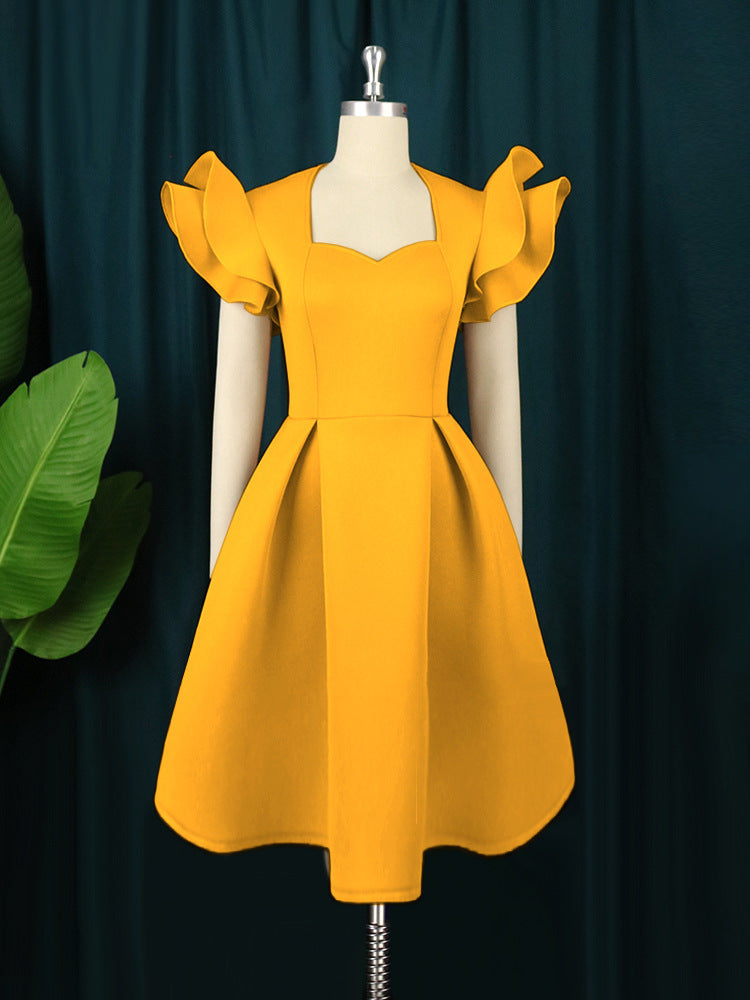 Large Swing High Waist Slimming A- Line Skirt