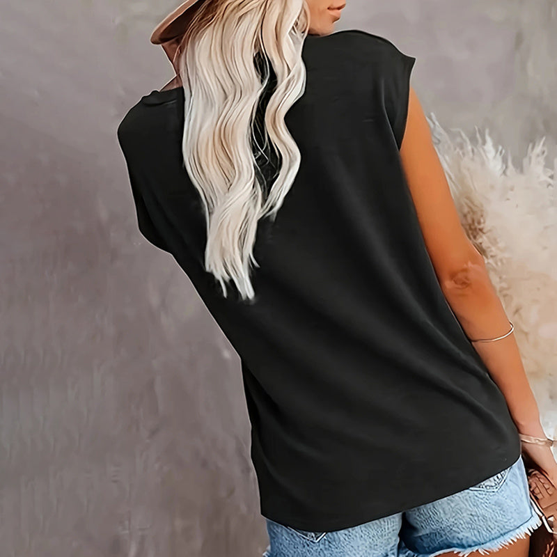 3-Pack Women'sShort Sleeve V-Neck Tee Set Solid Color Summer Casual Tops