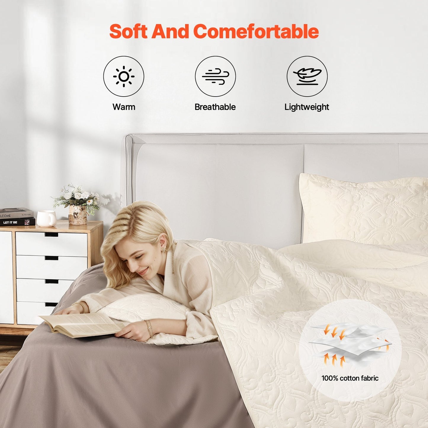 Quilt Set King Size Bedspread 1 Quilt And 2 Pillow Shams For All Season