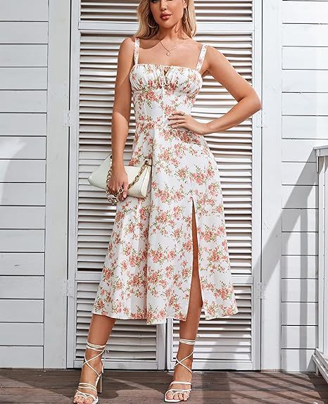 Floral Midi Bohemian Tank Dress