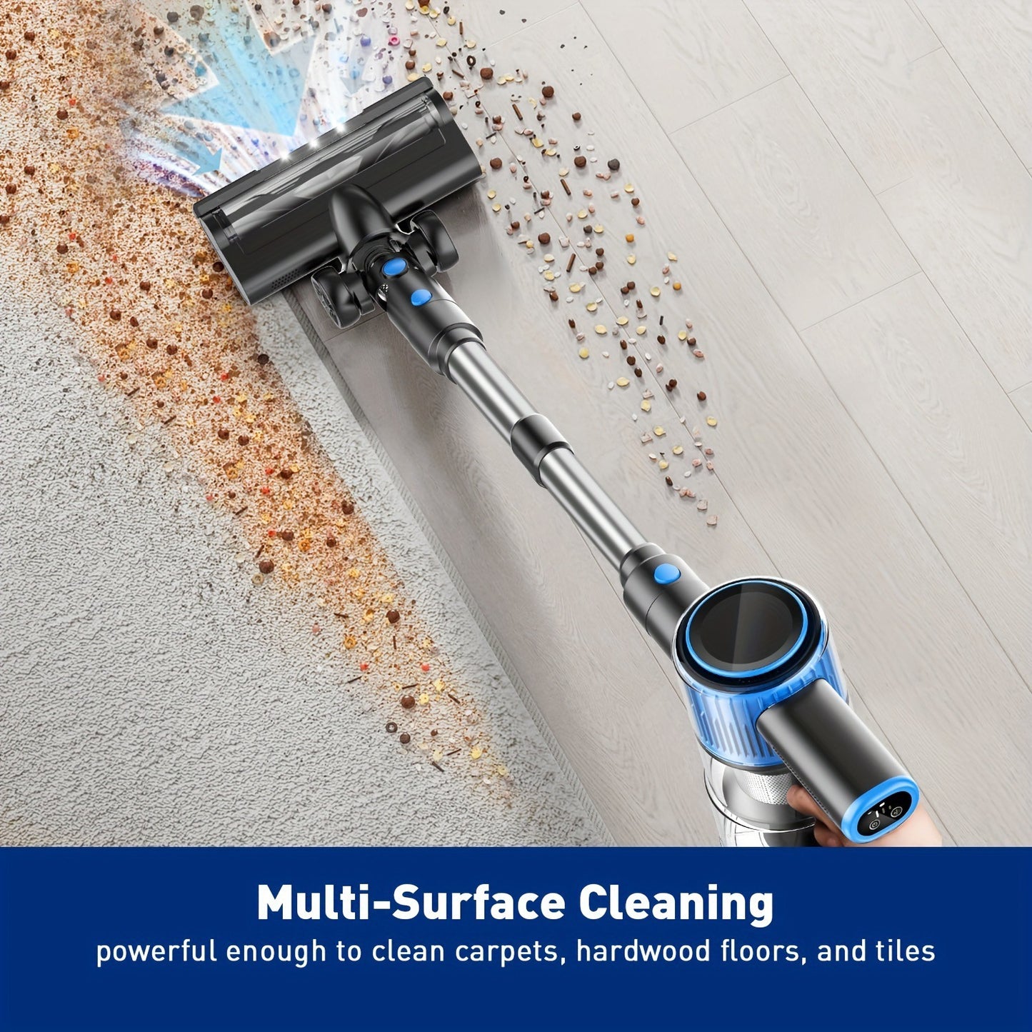 Cords Vacuum Cleaner 28Kpa Powerful Suction 8 In 1 Stick