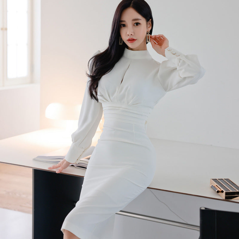 Women's Fashion Pencil Skirt With Waist And Hips