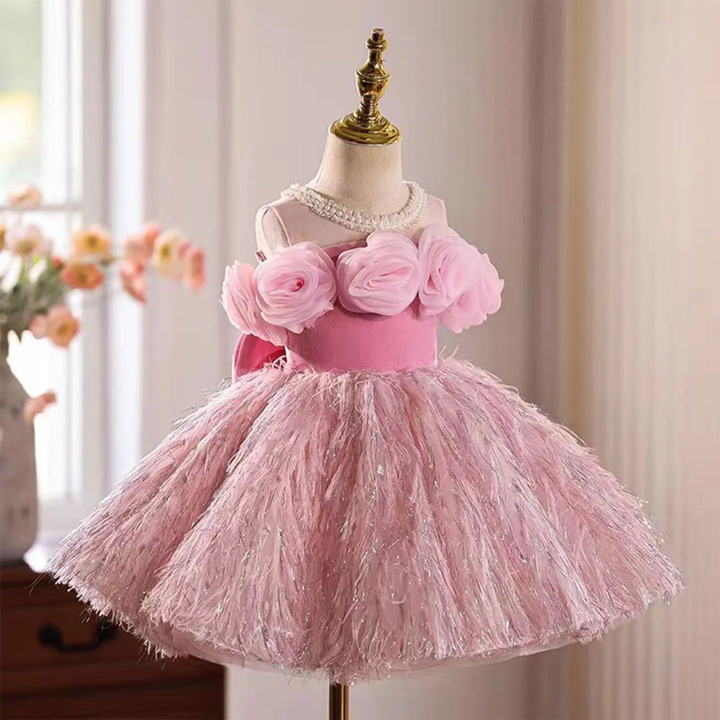 Pink Children's Birthday Party Pettiskirt Host