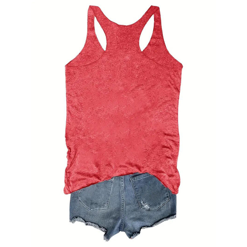 Women's 5-Pack Racerback Tank Tops Summer Casual Sleeveless Crew Neck Basics Vest
