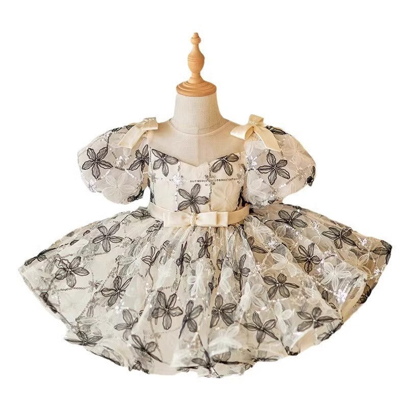 Girls' Creative Simple Printing Dress