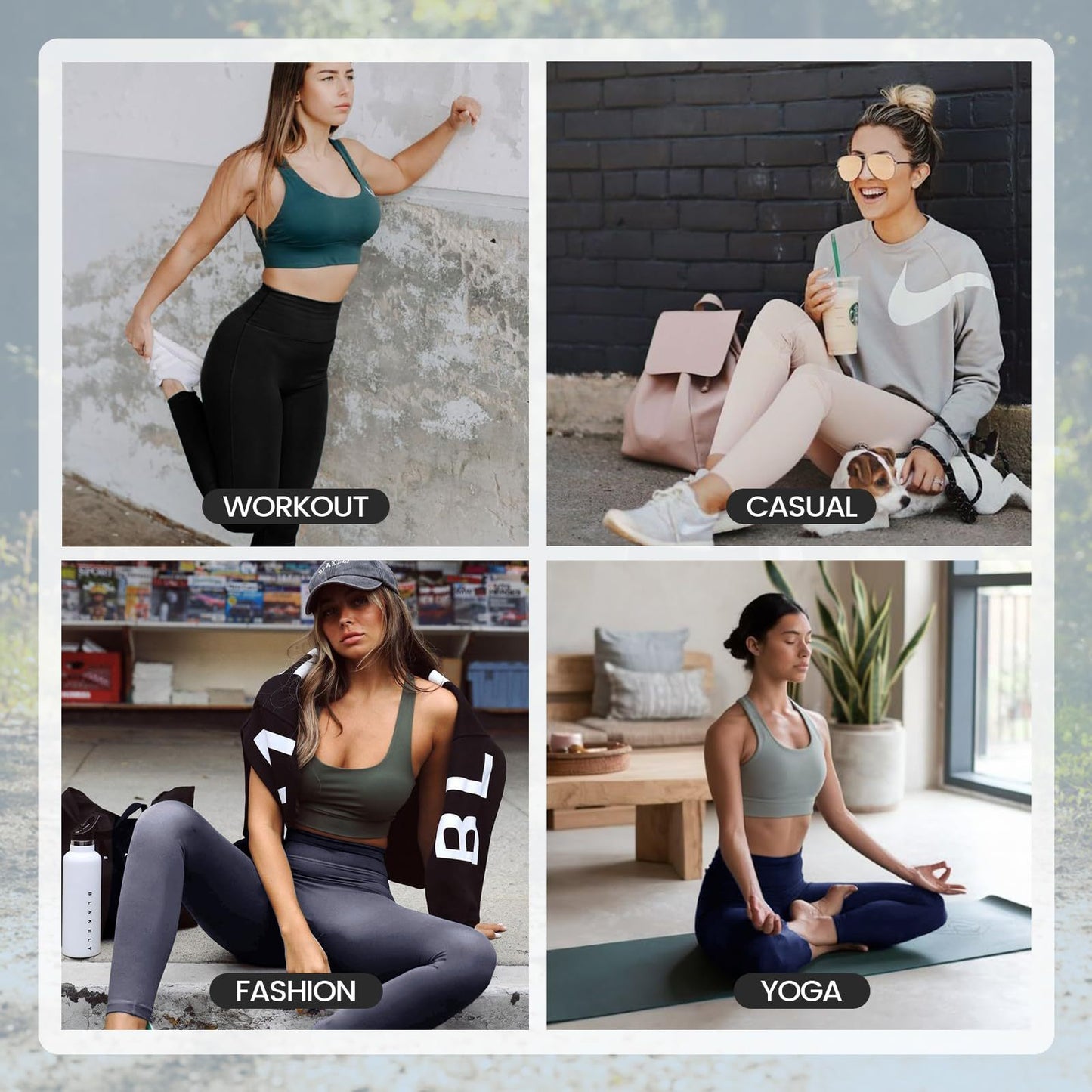 High Waisted Leggings For Women - No See Through Tummy Control Cycling Workout Yoga Pants Reg & Plus