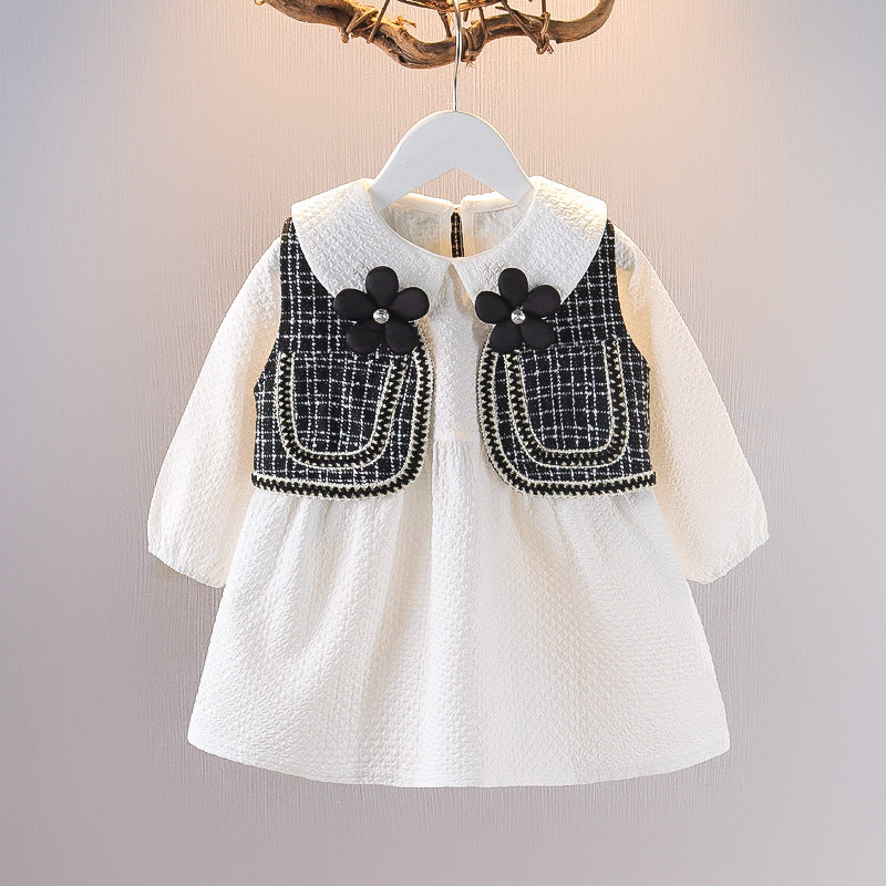 Girls Dress Western Style Two-piece Suit