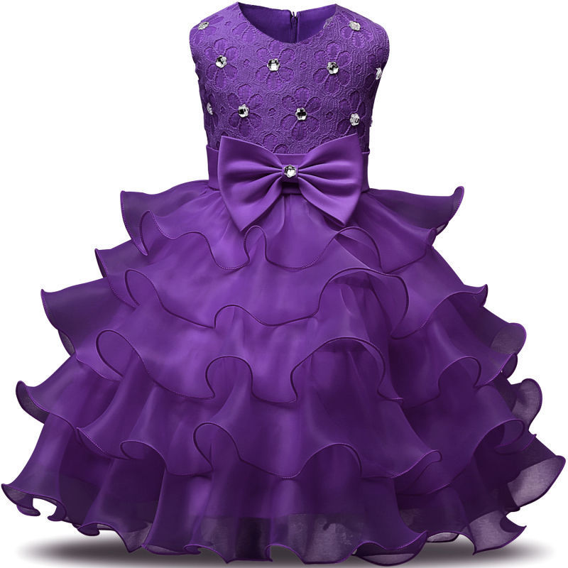 Girls sleeveless puffy princess dress
