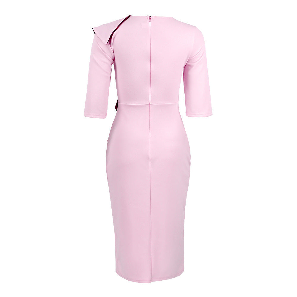Stitching daily OL commuter pencil skirt
