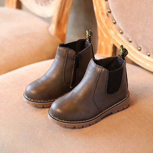 Retro Children's Shoes Autumn and Winter Martin Boots Fashion Children's Cotton Shoes
