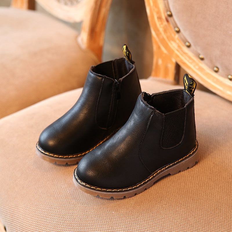 Retro Children's Shoes Autumn and Winter Martin Boots Fashion Children's Cotton Shoes
