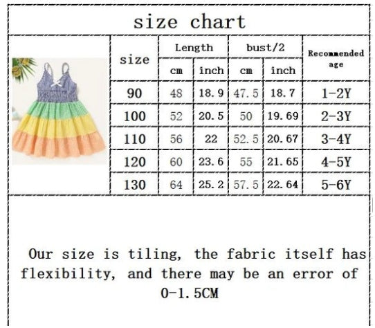 Explosive Summer New Girls Color Plaid Dress