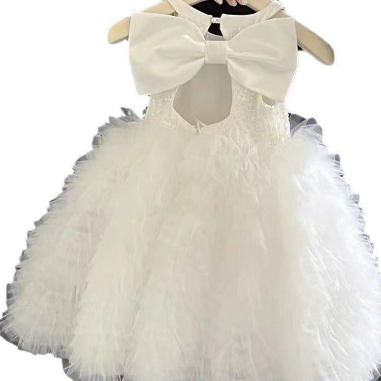 Girls' Vest Umbrella Princess Butterfly Dress