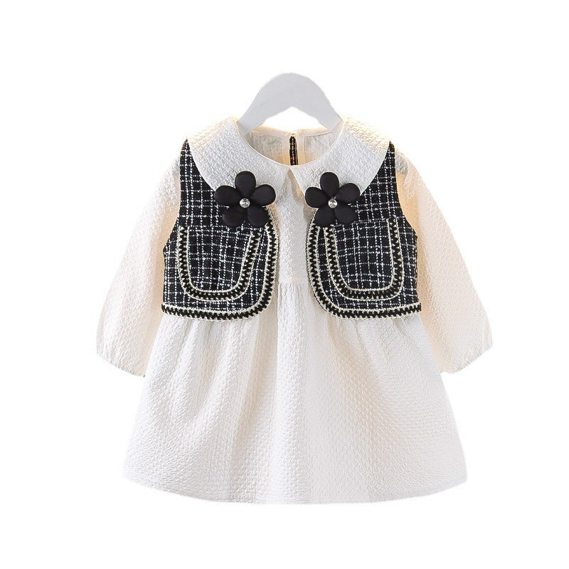 Girls Dress Western Style Two-piece Suit