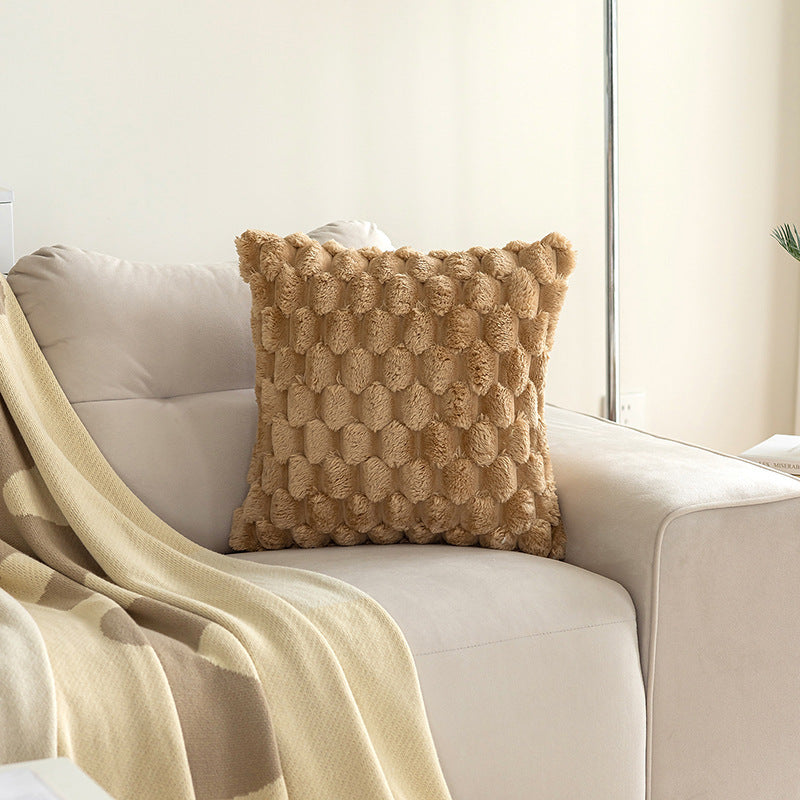 Plush Pillowcase Solid Color Back Of Turtle Velvet Sofa Pillow Cases