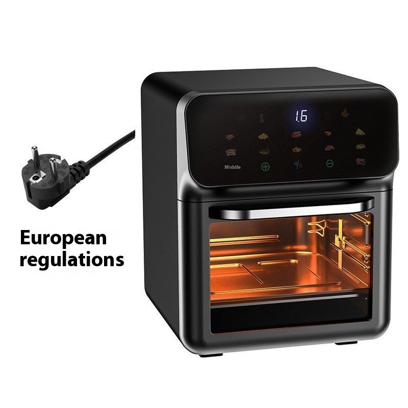 Household Multi-function Visual Intelligent Touch Screen Double Pot Air Fryer