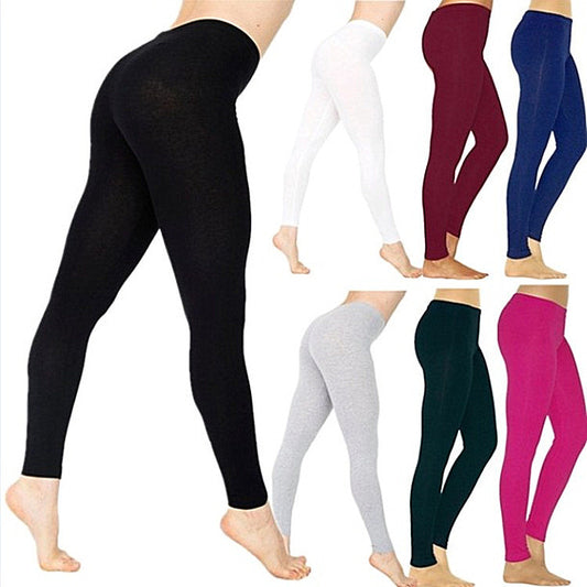 Women's Slim Fit Elastic Ninth Pencil Pants