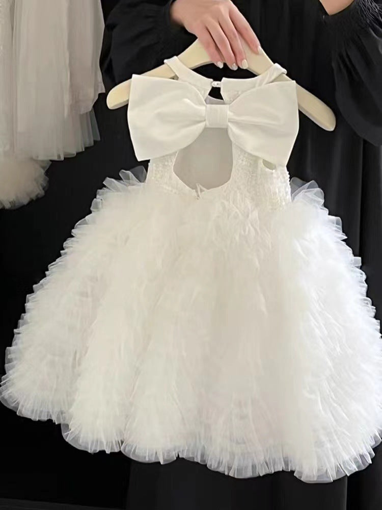 Girls' Vest Umbrella Princess Butterfly Dress