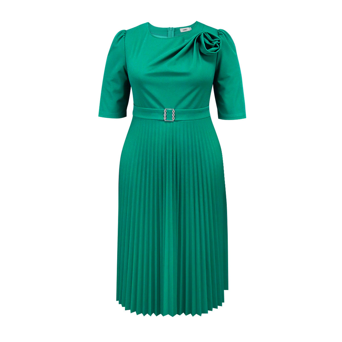 High Waist Fashion Slimming Pleated Dress