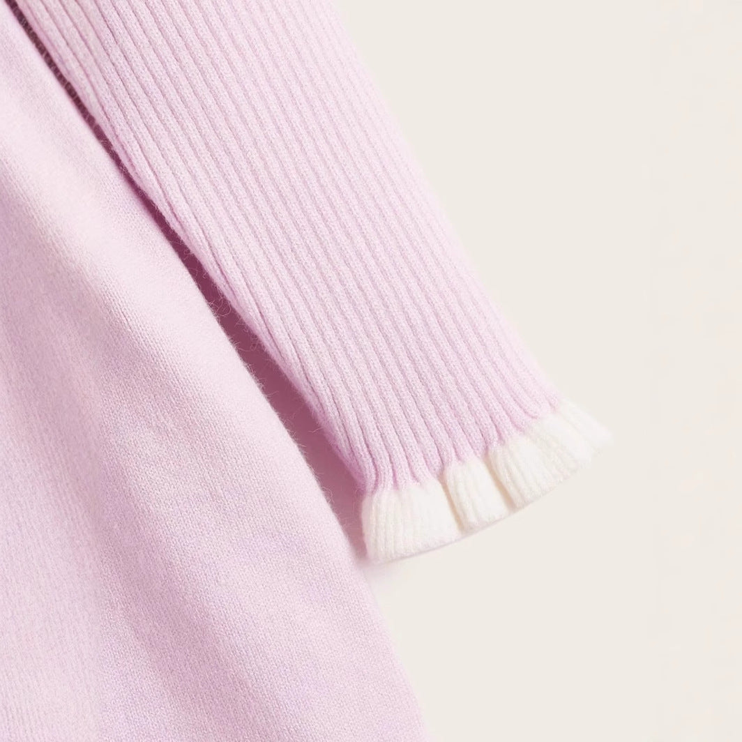 Warm & Stylish Knit Dress For Girls - Soft Winter Dress With Elegant Design, Perfect For Holidays & Casual Wear
