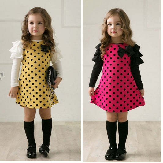 Children's Girls' Polka Dot Princess Dress