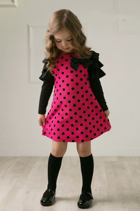 Children's Girls' Polka Dot Princess Dress