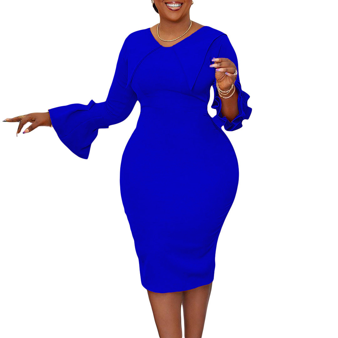 Fashion Temperament Ol Professional Sheath Pencil Skirt
