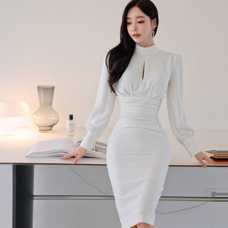 Women's Fashion Pencil Skirt With Waist And Hips