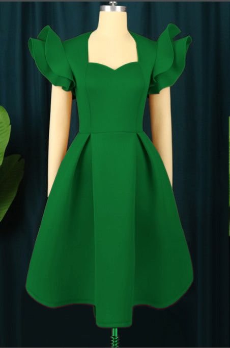 Large Swing High Waist Slimming A- Line Skirt