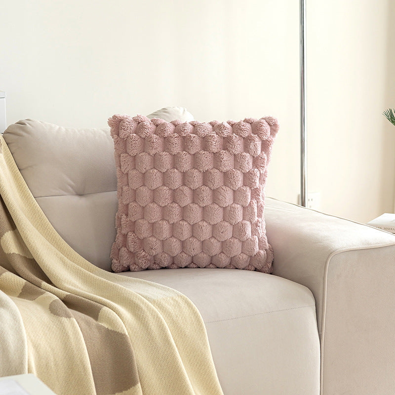 Plush Pillowcase Solid Color Back Of Turtle Velvet Sofa Pillow Cases