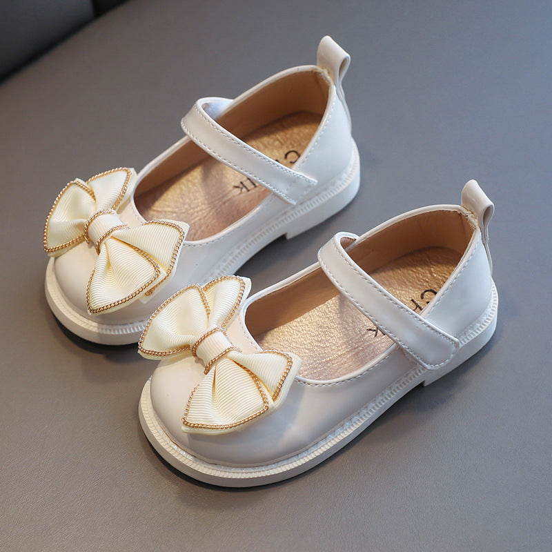 Patent Leather British Style Small Leather Shoes Girls