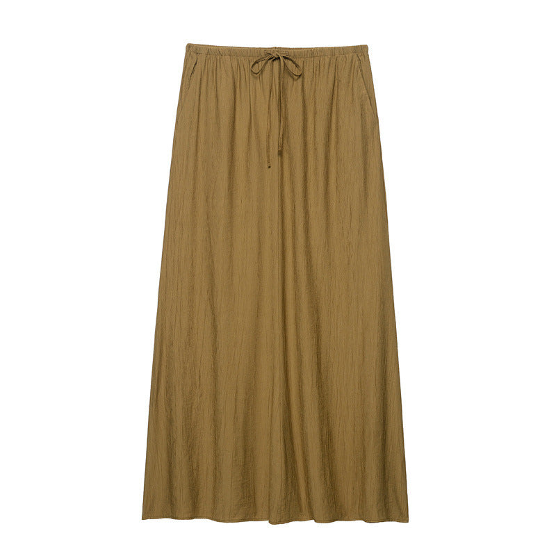 Wrinkle Effect Vest Top Midi Dress