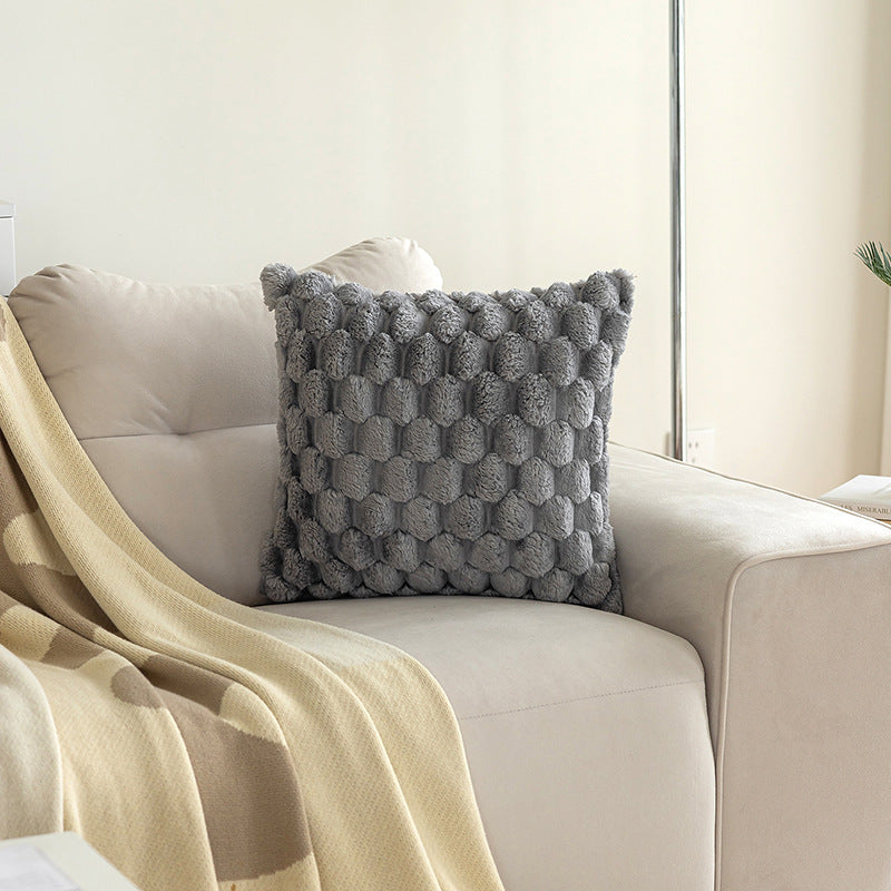 Plush Pillowcase Solid Color Back Of Turtle Velvet Sofa Pillow Cases