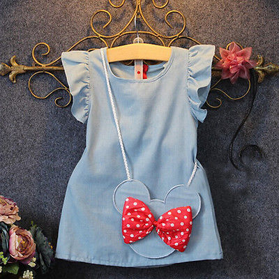 Girls denim dress