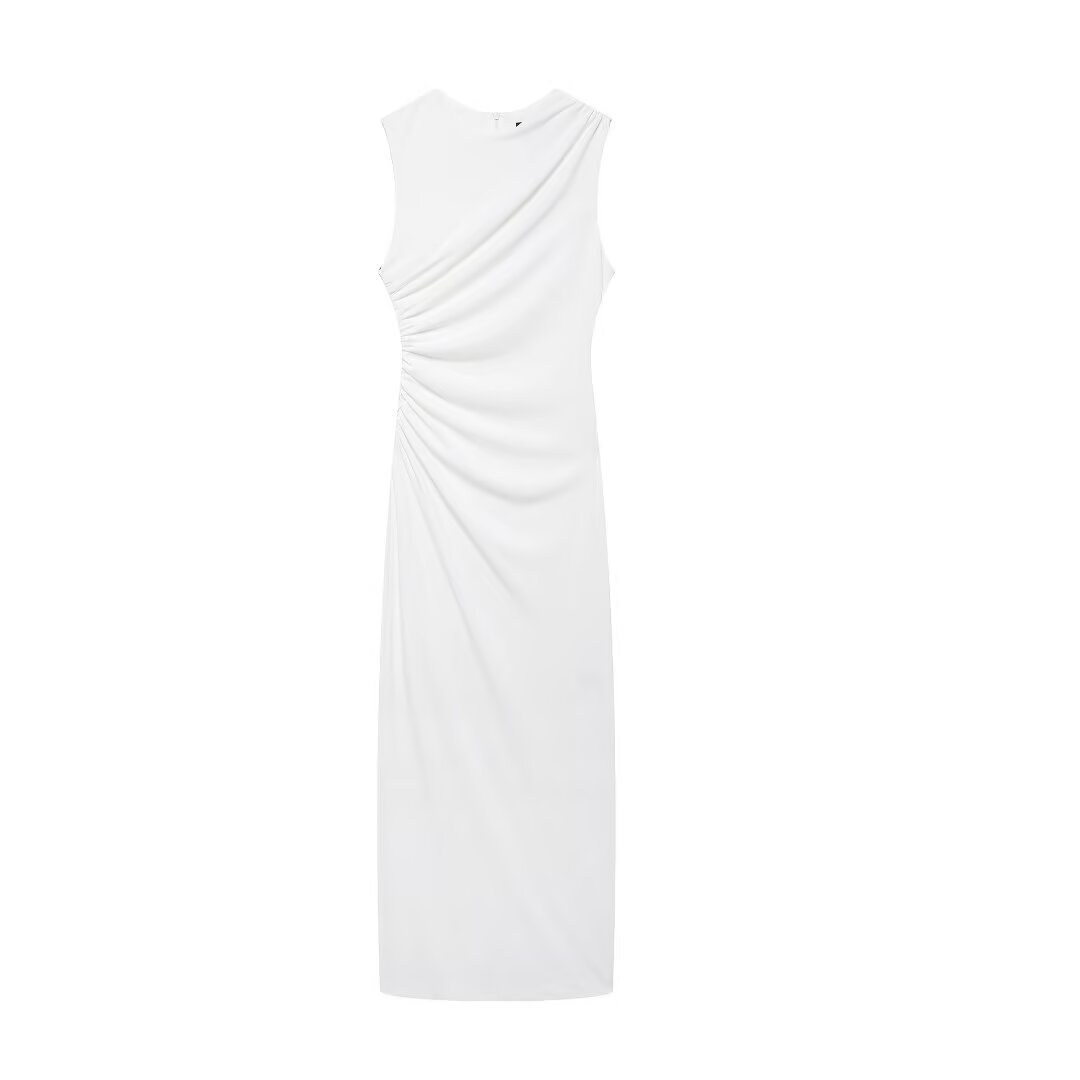 Sleeveless Casual Midi Skirt Dress