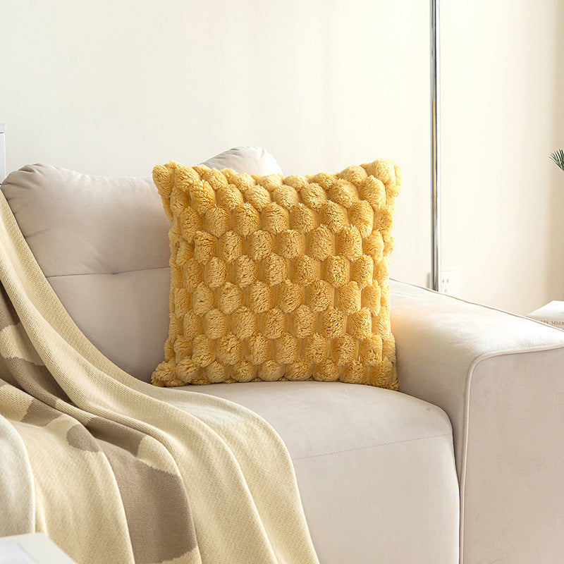 Plush Pillowcase Solid Color Back Of Turtle Velvet Sofa Pillow Cases