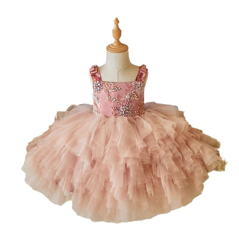Girls Birthday Piano Performance Host Princess Dress